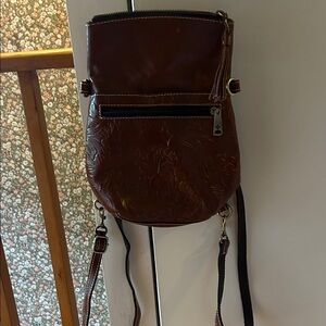Patricia Nash Leather Convertible Backpack Bag